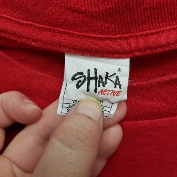 One Deep Clothing Shaka Active Michael Jordan Red Shirt - Picture 6 of 10